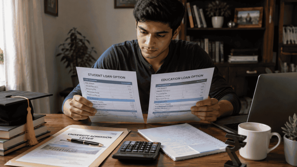 ame loan product different names student loan education loan India